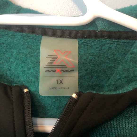 Zeroxposur ladies plus size 1X green jacket EUC - Picture 2 of 6